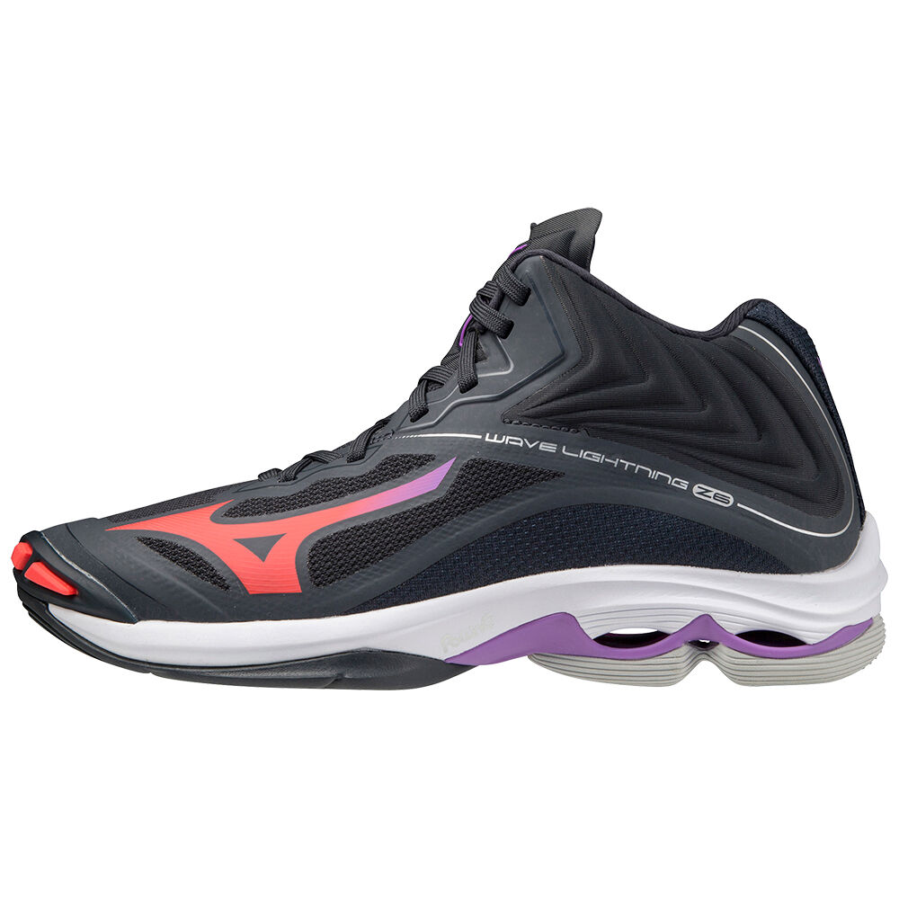 Womens Mizuno Wave Lightning Z6 Mid Volleyball Shoes Navy/Coral Philippines (MIDLRT247)